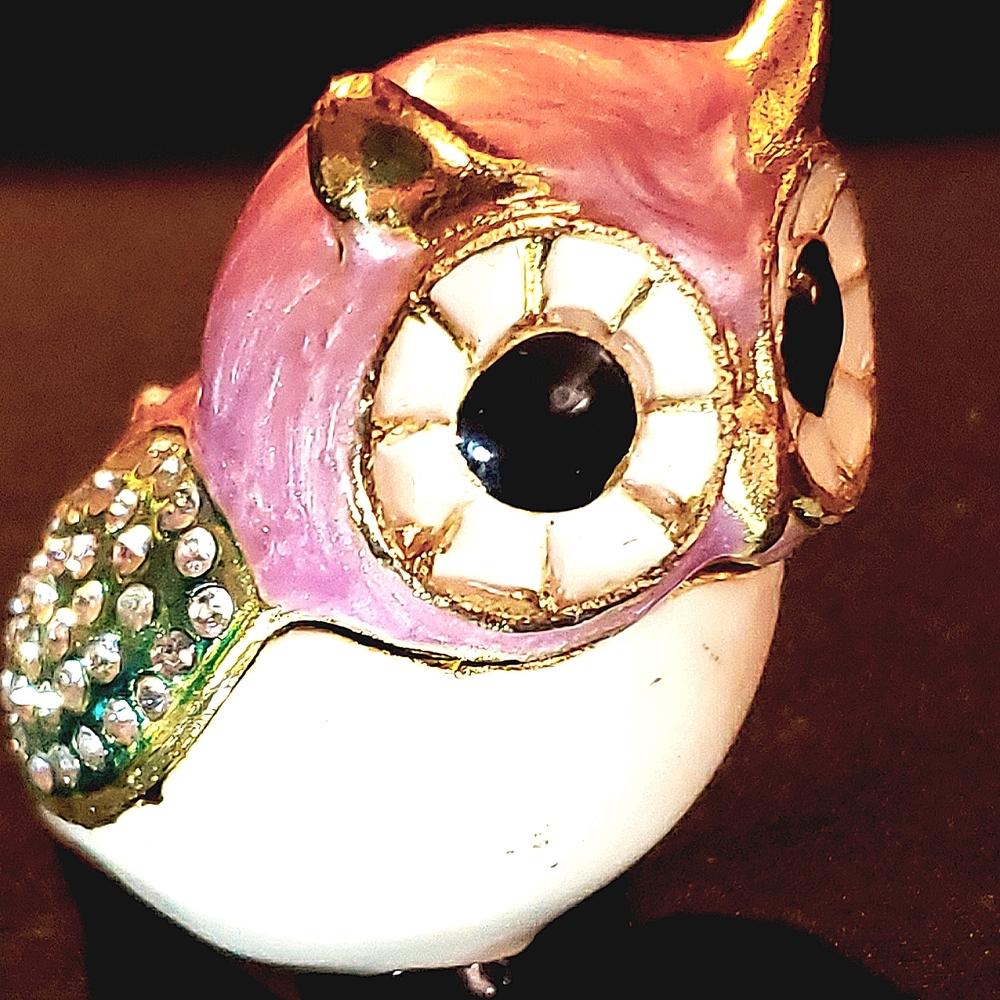 Crramic owl trinket dish